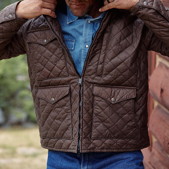 Herren gesteppte Freizeitjacke R&B