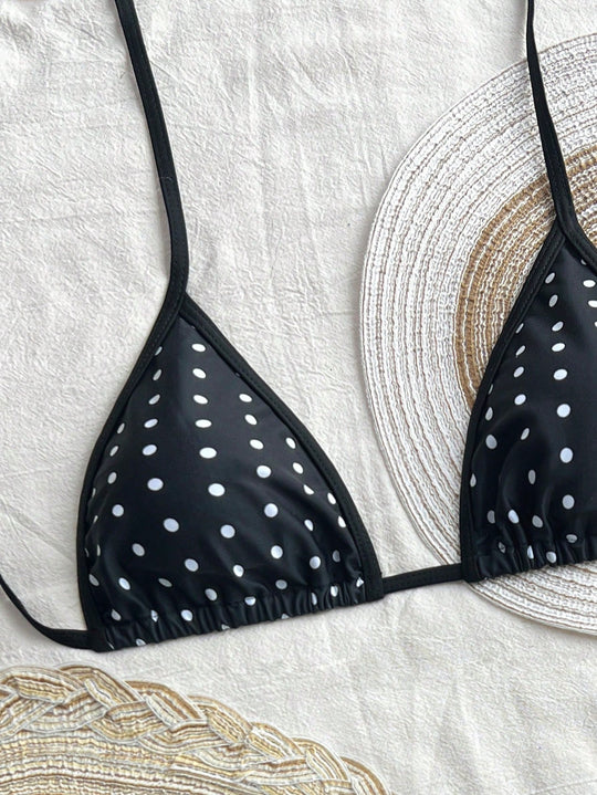 Damen Triangel-Bikini mit verspieltem Rüschensaum R&B