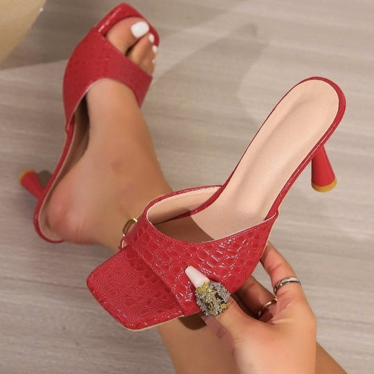 Damen High Heel Sandalen mit stilvollen Verzierung R&B