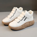 Damen Sportliche High-Top Sneakers mit elastischen Schnürsenkeln R&B