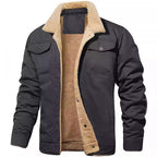Herren gefütterte Arbeitsjacke mit hochflorigem Futter
