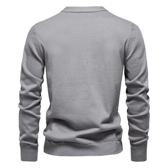 Herren Strickjacke mit strukturiertem Muster R&B