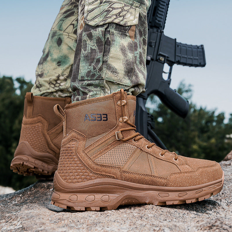 Herren High-Performance Trekkingstiefel mit atmungsaktiver Mesh-Oberfläche R&B