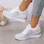Damen Sportliche Sneakers mit atmungsaktivem Obermaterial und modischem Design R&B