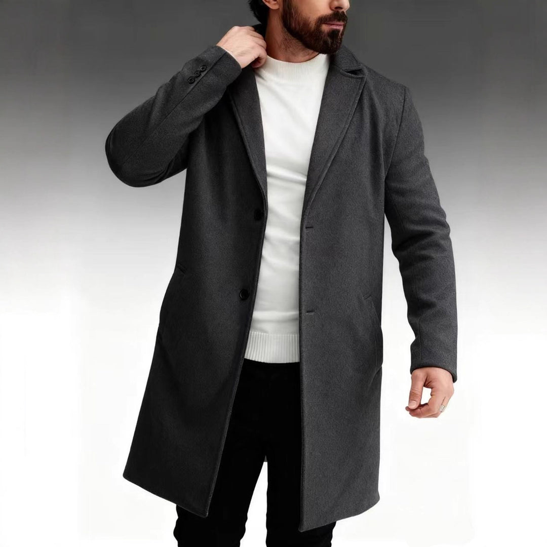 Herren klassischer und eleganter Wintermantel R&B