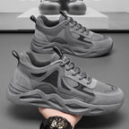 Damen Sportliche Sneakers mit atmungsaktiver Oberflächenstruktur und robustem Sohlenprofil