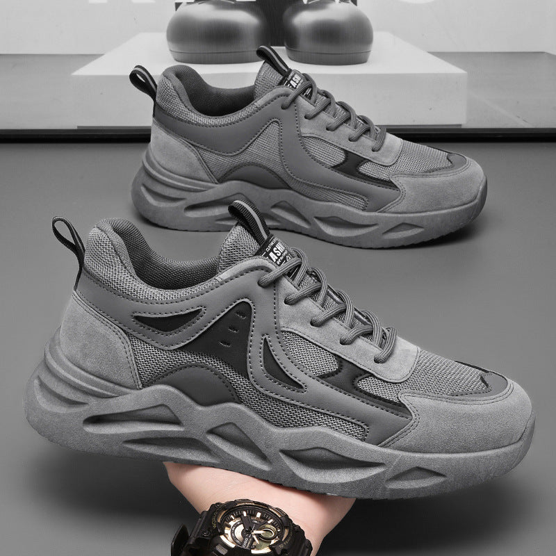 Damen Sportliche Sneakers mit atmungsaktiver Oberflächenstruktur und robustem Sohlenprofil