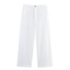 Damen luftige Culotte-Hose aus hochwertigem Lochstrick R&B