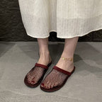 Damen elegante Netz-Mules R&B