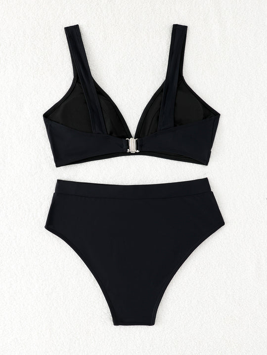 Damen Hochgeschnittenes Bikini-Set mit vorgeformtem Oberteil R&B