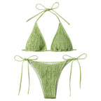 Damen Triangel-Bikini-Set mit schmalem Bund und verstellbaren Trägern R&B