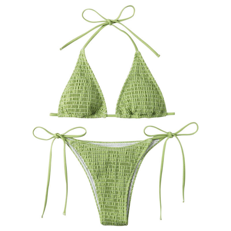Damen Triangel-Bikini-Set mit schmalem Bund und verstellbaren Trägern R&B