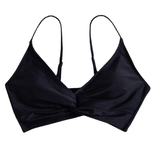 Damen sommerlicher Bralette-Bikinioberteil mit eleganter Twist-Detail R&B