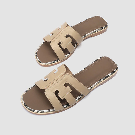Damen modische Slides mit eleganten Akzenten R&B