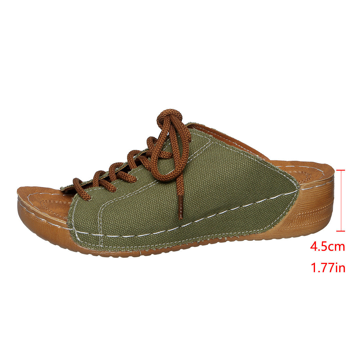 Damen bequeme Freizeit-Sandalen mit Schnürung und atmungsaktiver Textiloberfläche R&B