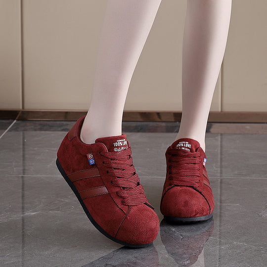 Damen lässige Sneakers mit weichem Obermaterial und rutschfester Sohle R&B