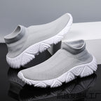 Damen Sportliche Knit Slip-On Sneakers mit rutschfester Sohle R&B