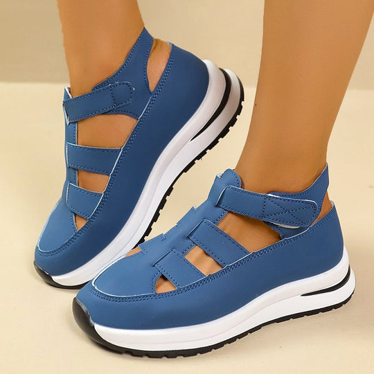 Damen freizeitorientierte Sneakers mit komfortabler Oberflächenstruktur und flexiblem Sohlendesign R&B
