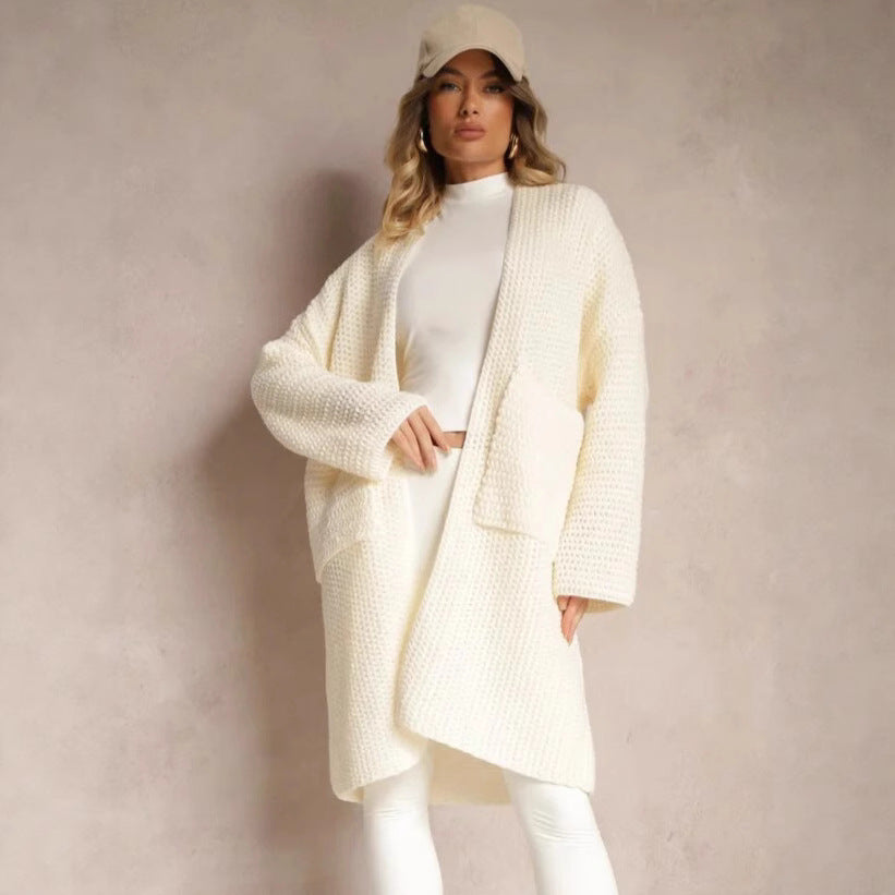 Damen Grobstrickjacke mit lässigem Schnitt und praktischen Taschen R&B