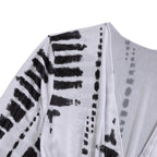 Damen Strandkleid mit tiefem V-Ausschnitt und verstellbaren Rüschendetails