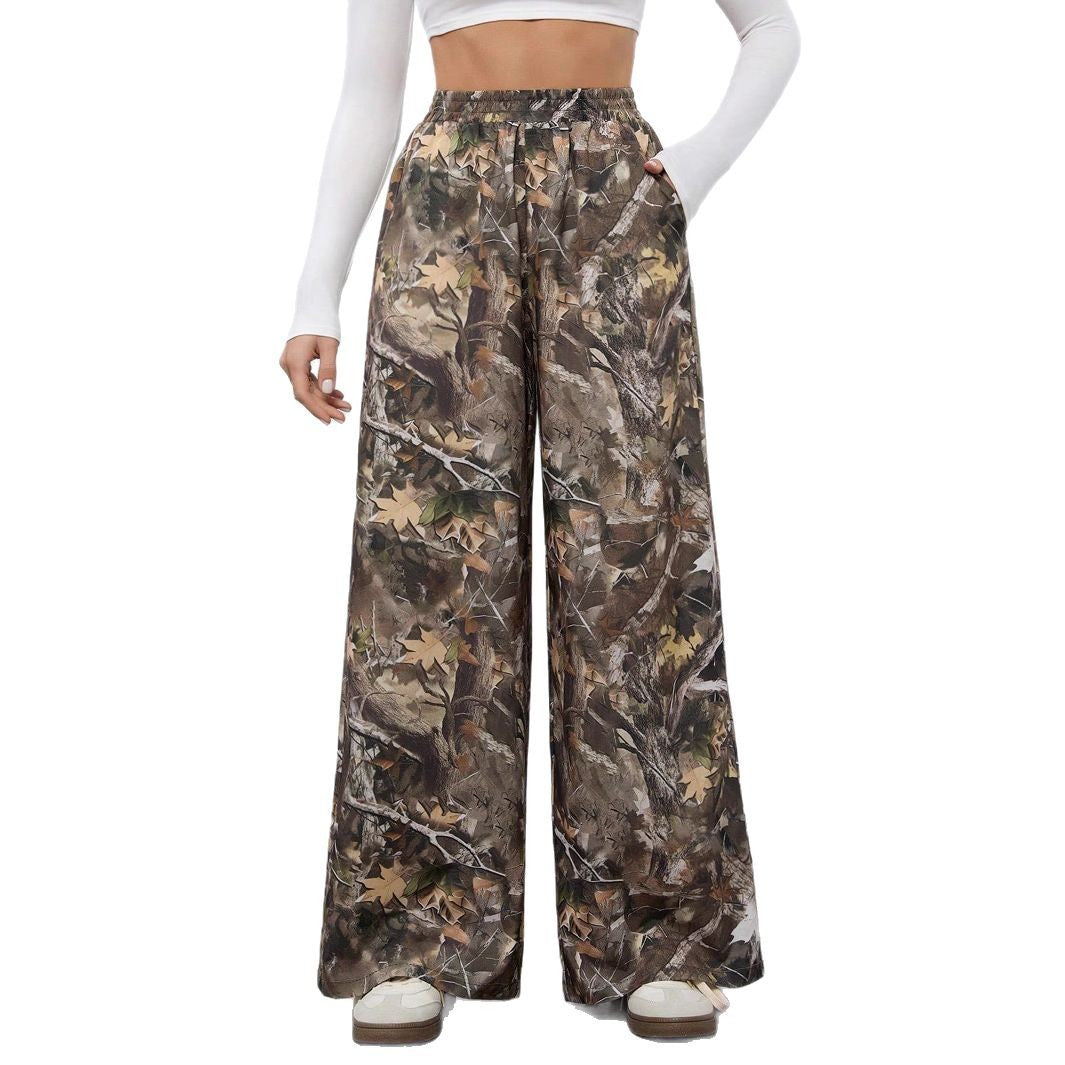 Damen weite Camouflage-Hose R&B