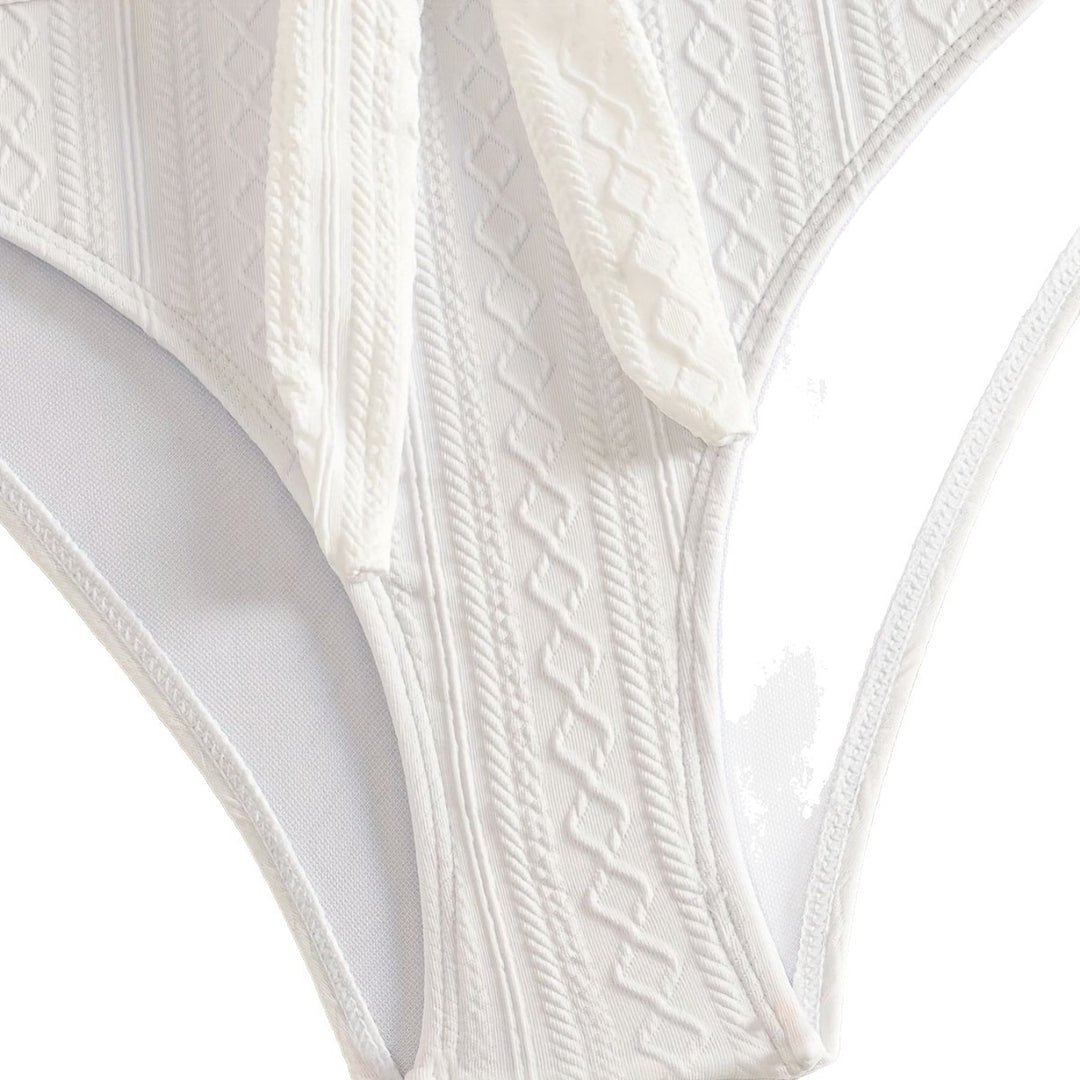 Damen Zweiteiler Bikinis mit Hochgeschnittenem Bund R&B