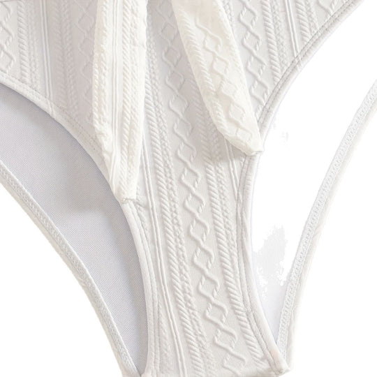 Damen Zweiteiler Bikinis mit Hochgeschnittenem Bund R&B