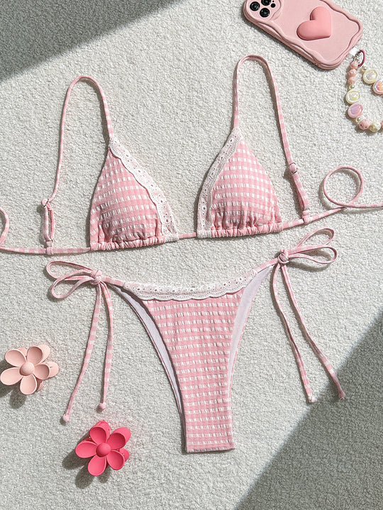 Damen Triangel-Bikini mit verspielt elegantem Design R&B