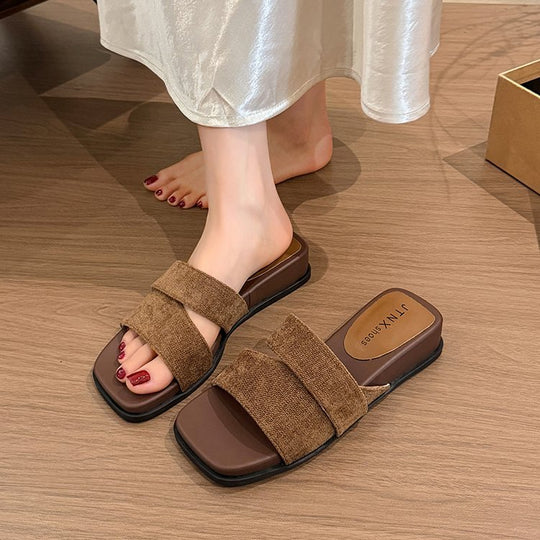 Damen Bequeme Strandpantoletten mit stilvollem Design und rutschfester Sohle R&B