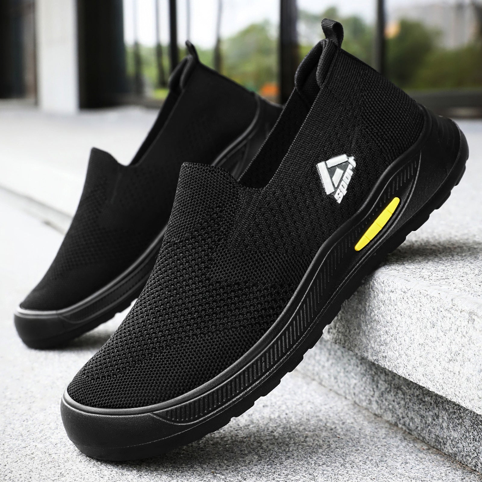 Damen Elastische Slip-On Sportschuhe R&B