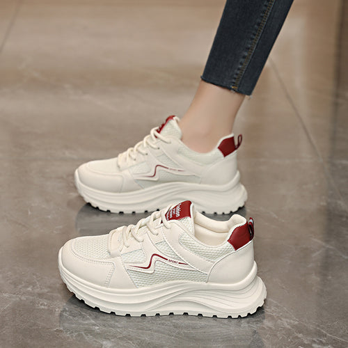 Damen Sportliche Sneakers mit atmungsaktiver Mesh-Oberfläche und dämpfender Laufsohle R&B