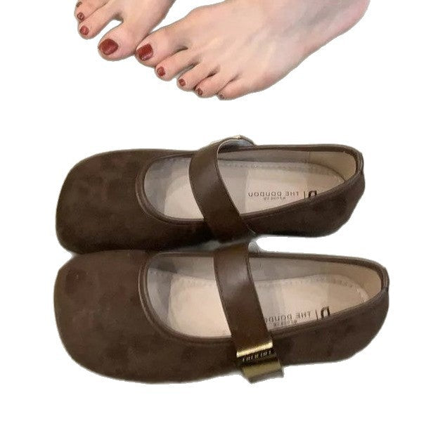 Damen elegante Mary Jane Ballerinas mit komfortablem Riemchen R&B