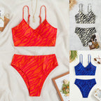 Damen Bikini-Set mit modernem Wickeldesign und hohem Beinausschnitt R&B