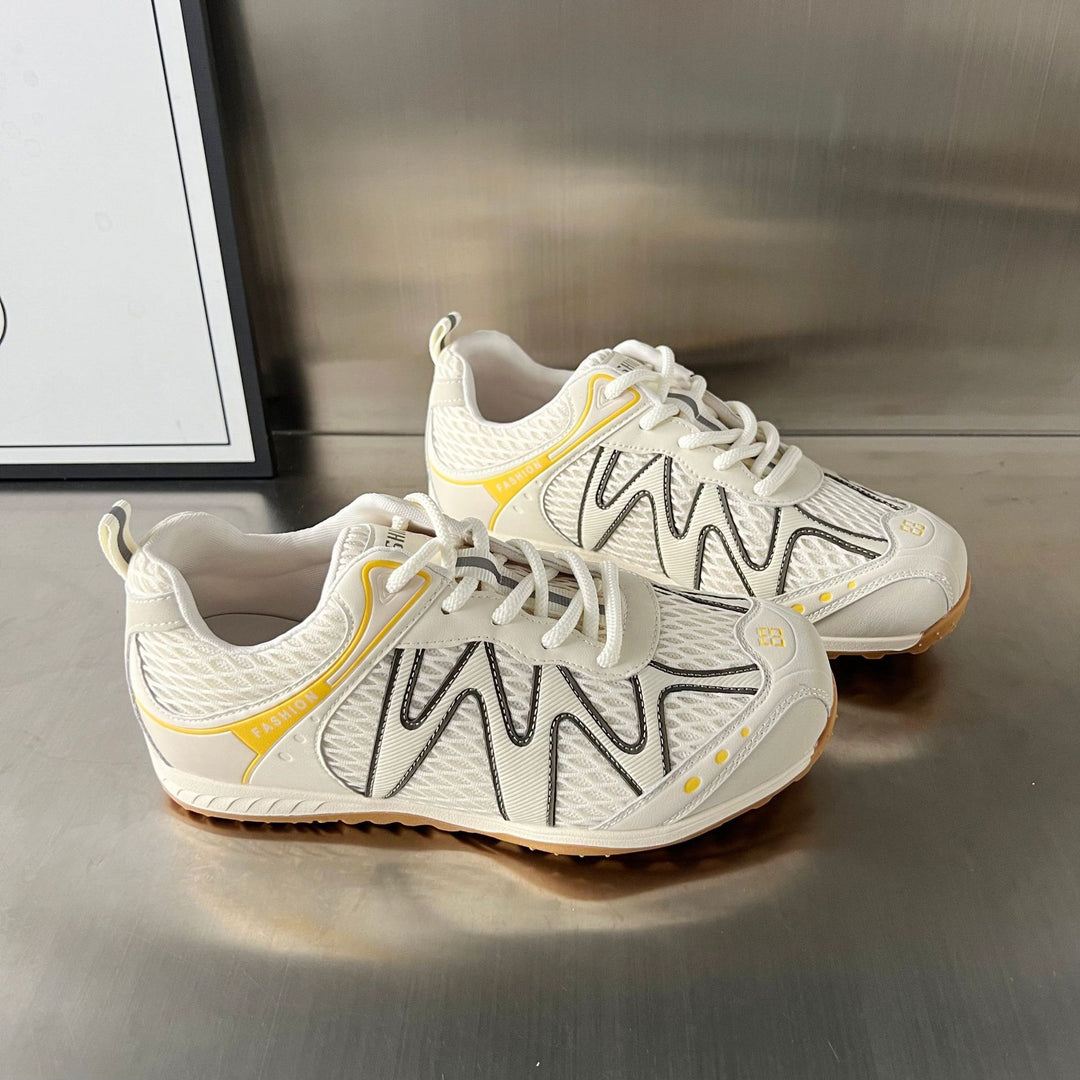 Damen modische Outdoor-Sneakers mit atmungsaktiver Mesh-Oberfläche und rutschfester Sohle R&B