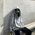 Damen Kapuzenpullover mit übergroßem Schnitt und praktischen Taschen