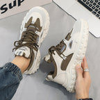 Damen Sportliche Chunky Sneakers mit ausgezeichneter Dämpfung und rutschfester Sohle R&B