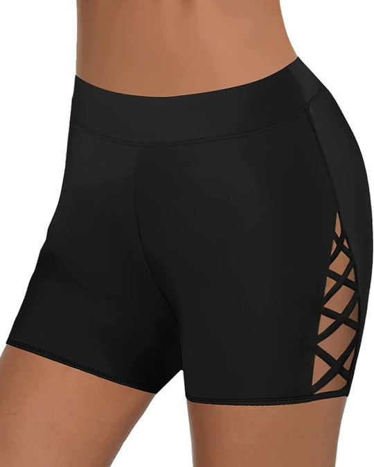 Damen Sportliche Radlerhosen mit kreativem Schnitt und dekorativen Einsätzen R&B