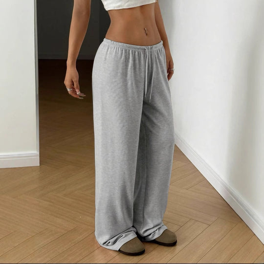 Damen Weite Sweatpants mit elastischem Bund R&B