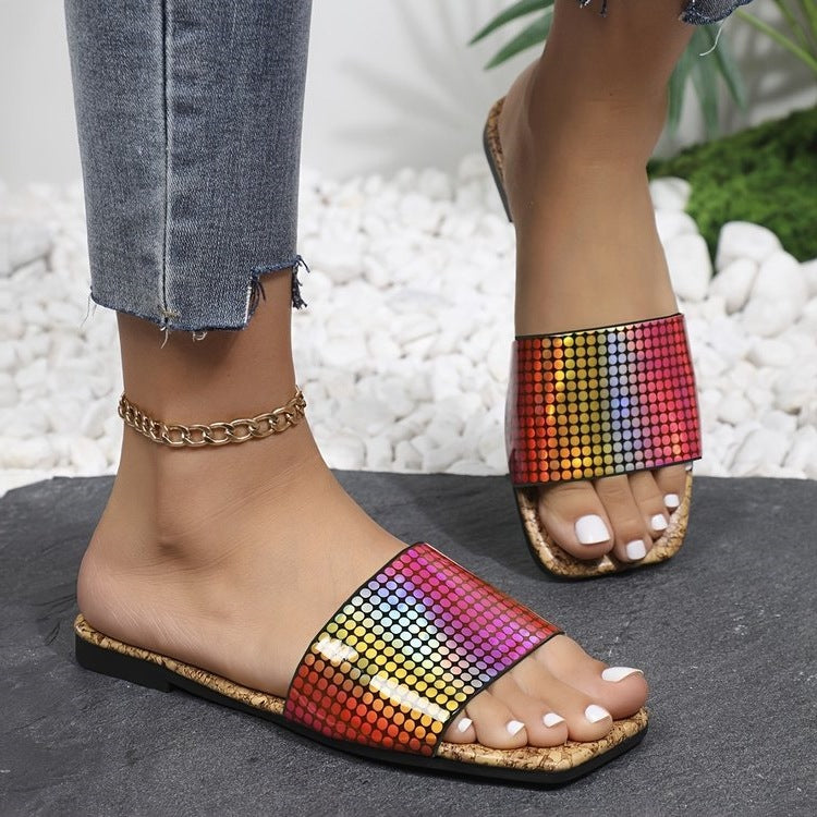 Damen Komfortable Riemchensandalen mit modischen Korksohlen R&B