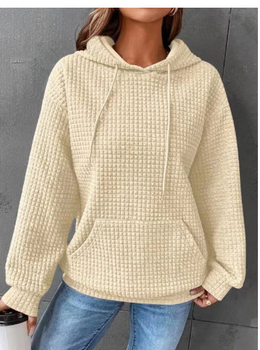 Damen Kapuzenpullover aus strukturiertem Material R&B