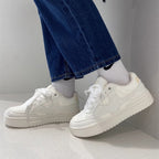 Damen Schnürsneakers mit trendigem, texturiertem Obermaterial von