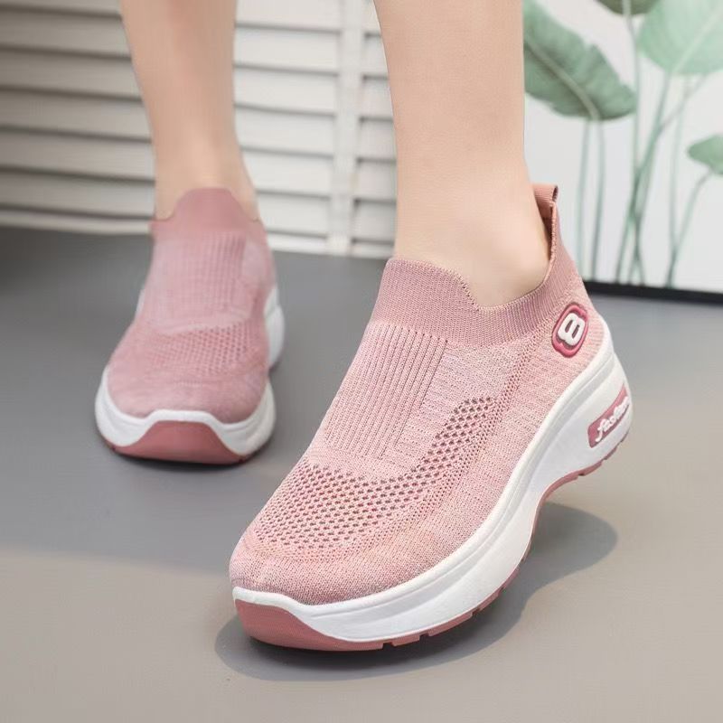 Damen Komfortable Slip-On Sneakers mit atmungsaktivem Obermaterial und weicher Laufsohle R&B