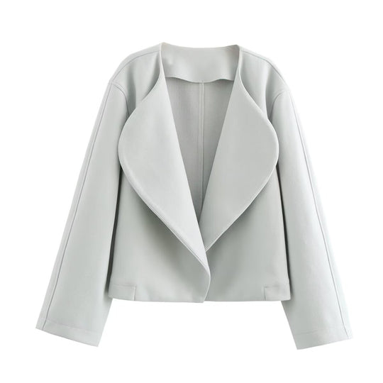 Damen eleganter Oversized-Blazer mit schickem Revers R&B