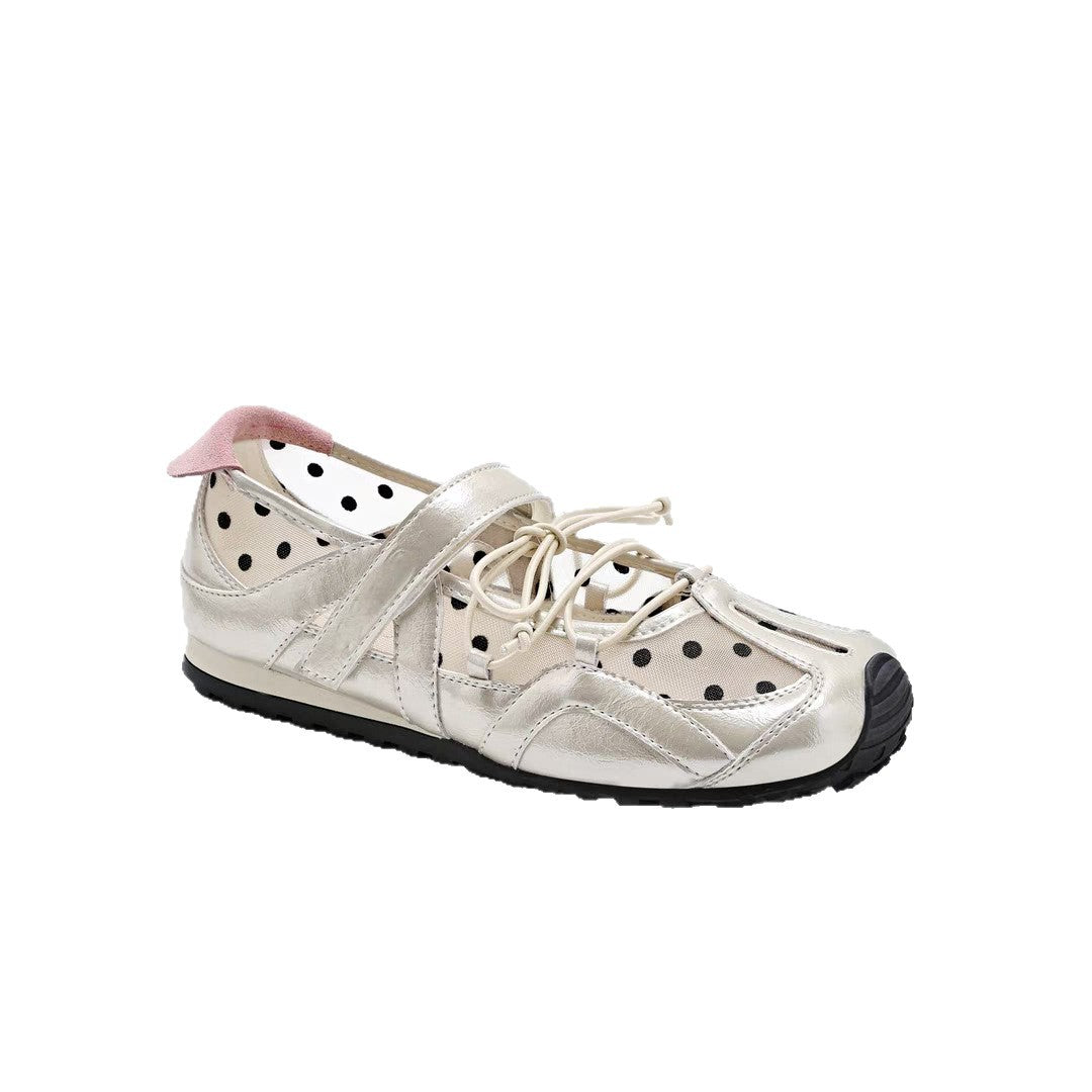 Damen Freizeitschuhe mit atmungsaktivem Netzdesign und verstellbarem Klettverschluss R&B