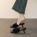 Damen Elegante Slide-Pantoletten mit speziellem Riemen R&B