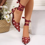 Damen elegante Slingback-Pumps mit Riemenverzierung R&B