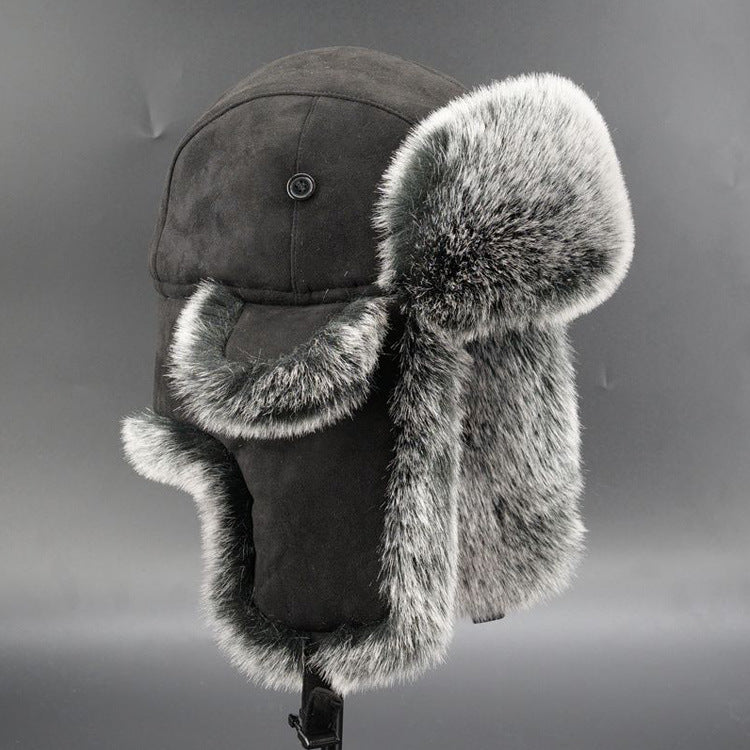 Damen Warme Kunstfellmütze mit Ohrenschutz