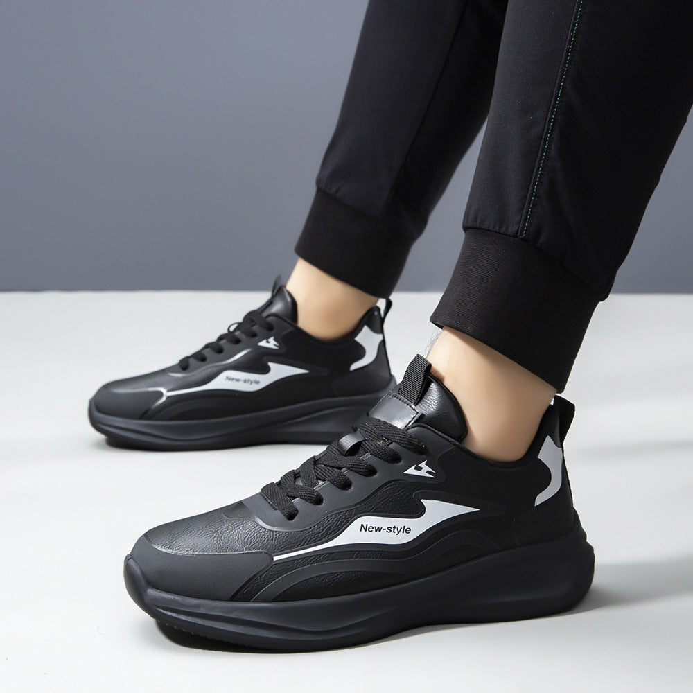 Damen Trendige Schnürsenkel Sneaker mit stoßdämpfender Sohle