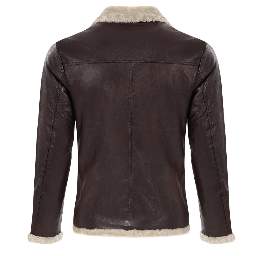 Herren elegante jacke mit Kuschelkragen R&B