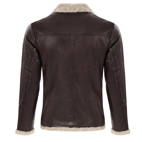 Herren elegante jacke mit Kuschelkragen R&B